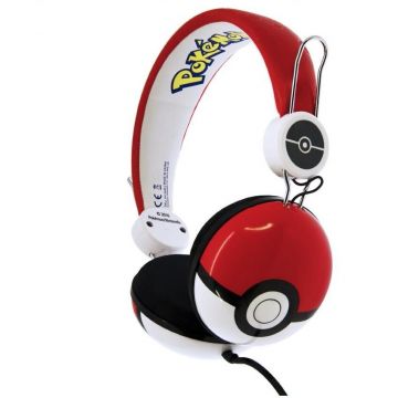 Casti Audio pentru Copii PK0445 Pokemon Pokeball Dome Rosu