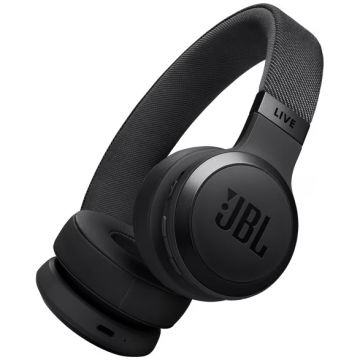 Casti audio wireless on-ear JBL LIVE 670NC, True Adaptive NC, Bluetooth, Multi-Point, Negru