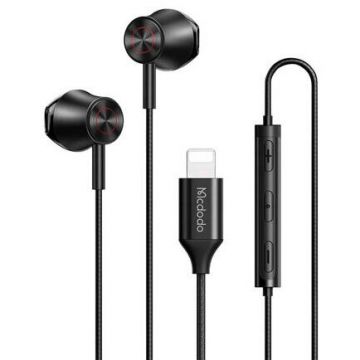 Casti HP-4080 Lightning   Dynamic In-ear 1.2m 96dB Negru