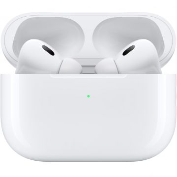 Casti In-Ear Apple Aipods Pro 2nd generation, True Wireless, Bluetooth + MagSafe Charging Case, USB-C, Alb