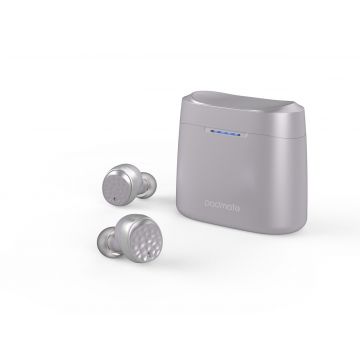 Casti In-Ear Padmate, Tempo T5 Plus, True Wireless, PAMU-T5P-S, Argintiu