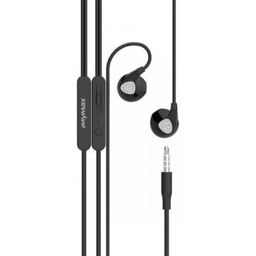 Casti In-Ear Super Bass, iMYMAX, E2, Silicon, Negru