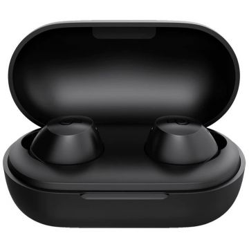 Casti In-Ear Xiaomi Haylou T16, True Wireless, Bluetooth, Touch control, ANC, Negru