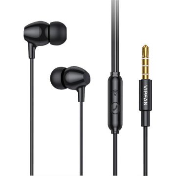 Casti VFAN M16 Jack  3.5mm 1m In-Ear    Negru