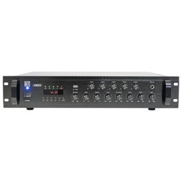 mixer pa amplificat 100v 350w 5zone cu usb/bluetooth/sd/fm