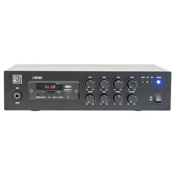 mixer pa amplificat 100v 60w cu usb/bluetooth/sd/fm