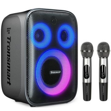 Boxa Portabila Bluetooth Tronsmart Halo 200 Karaoke, 120W, Waterproof (Negru)