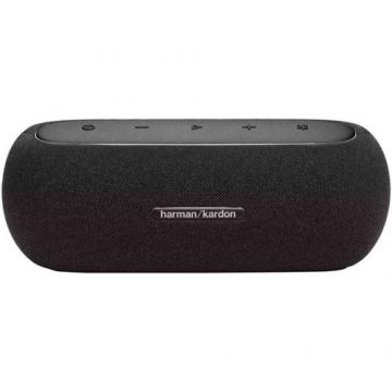 Boxa portabila Harman-Kardon Luna, 40 W, Bluetooth, Autonomie 12 ore, IP67 (Gri/Negru)