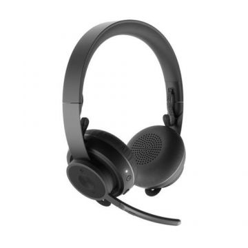 Casti Call Center Wireless Logitech, USB, Bluetooth (Negru)