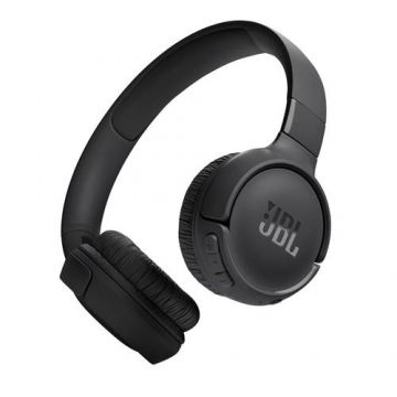 Casti Stereo Wireless JBL Tune 525BT, Bluetooth, Autonomie 57 ore, Hands-free, Multi-Point, Asistent Vocal (Negru)