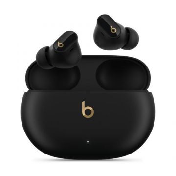 Casti True Wireless Beats Studio Buds+, Bluetooth 5.3, ANC, Waterproof IPX4 (Negru/Auriu)