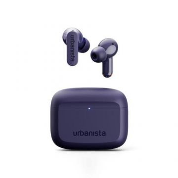 Casti True Wireless In-Ear Urbanista Palo Alto, Bluetooth 5.3, Microfon, aplicatie mobila, control tactil, ANC, IP54, redare pana la 8 ore (Mov)