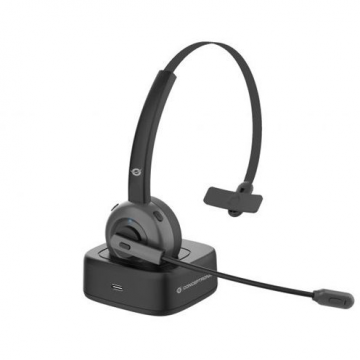 conceptronic Conceptronic POLONA03BD cască audio & cască cu microfon Căști Fără fir Bandă de fixare pe cap Birou/Call center Bluetooth Stand de încărcare Negru (POLONA03BD)