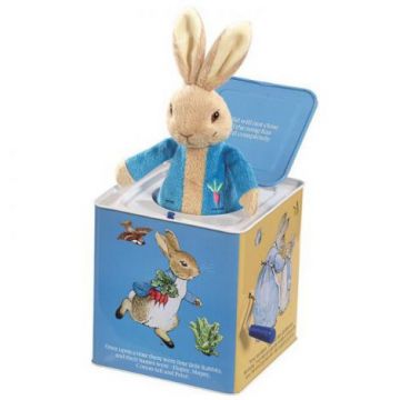 Cutie muzicala Jack-in-the-box, Peter Rabbit, 29 cm