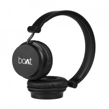 E-boda Casti Audio On Ear boAt Rockerz 400, Bluetooth 5.0, Autonomie 10 ore, Izolare fonica, Microfon, Negru