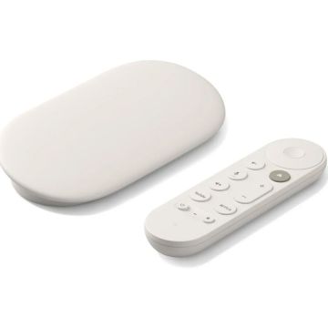 Google Media Player Google TV Streamer, 4K, Bluetooth, Wi-Fi, Android TV, 32 GB, Telecomanda comenzi vocale, Alb