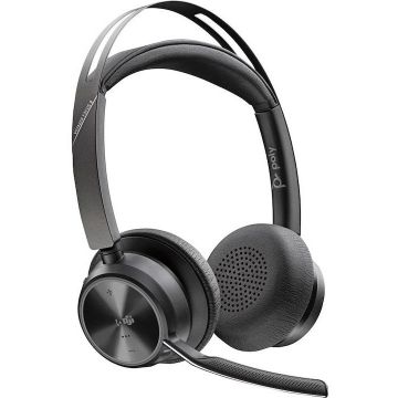 HP Casti Bluetooth HP Poly Voyager Focus 2 Microsoft Teams Certified USB-C Headset + USB-C/A Adapter