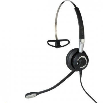 Jabra Jabra Biz 2400 II QD Mono NC 3-in-1 Wideband Balanced Căști Prin cablu Bandă gât, Cârlig-ureche, Bandă de fixare pe cap Birou/Call center Negru, Argint (2486-825-209)