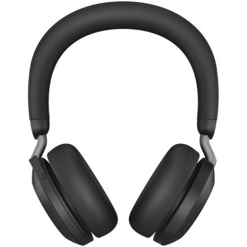 Jabra JABRA Evolve2 75 Headset on-ear Bluetooth wireless active noise cancelling USB-A noise isolating black with charging stand UC