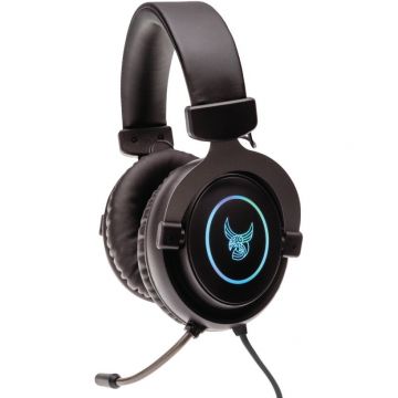 L33T GAMING Casti gaming LED L33T GAMING GJERMUNDBU, driver 50mm de inalta performanta, microfon flexibil, negru