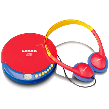 Lenco Lenco CD-021KIDS Discman CD player portabil - albastru/roșu (CD021KIDS)