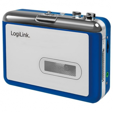 logilink LogiLink UA0393 - casetofon Bluetooth redat fără fir prin difuzoare sau căști, mufă suplimentară de 3,5 mm pentru căști cu fir, versiunea BT 5.0