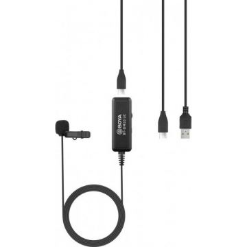 Microfon Lavalier Type-C USB Devices Negru