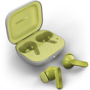 Motorola Casti In-Ear MOTO Buds Guitar, True Wireless, Bluetooth, Dolby Atmos, Smart ANC, Kiwi Green