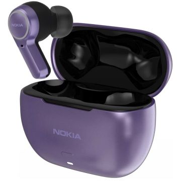 Nokia Casca bluetooth stereo "Clarity Earbuds 2 Plus" ANC, tip In-Ear, TWS-842W Violet