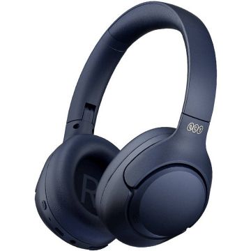 QCY Casti fara fir, over-ear, Wireless, QCY H3, BT 5.3, USB-C, 500mAh, Albastru