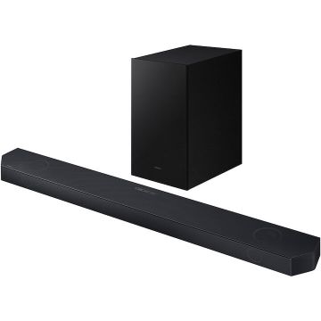 Samsung Soundbar Samsung HW-Q700D, 3.1.2, 320W, Bluetooth, Wi-Fi, Subwoofer wireless, Dolby Atmos, Negru titan