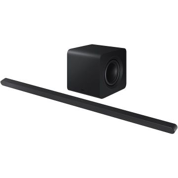 Samsung Soundbar Samsung HW-S800D, 3.1.2, 330W, Bluetooth, Wi-Fi, Subwoofer wireless, Dolby Atmos, Negru titan