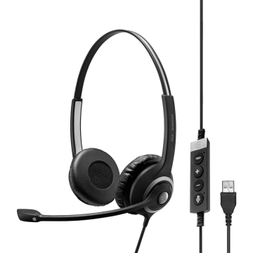 Sennheiser EPOS IMPACT SC 260 USB MS II Căști Prin cablu Bandă de fixare pe cap Birou/Call center USB Tip-A Negru (1000579)