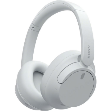 Sony Casti Over the Ear Sony WH-CH720NW, Noise Cancelling, Wireless, Bluetooth, Microfon, Multipoint connection, Quick Charge, Autonomie 35 ore, Alb (WHCH720NW.CE7)