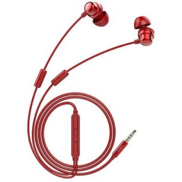 UIISII UiiSii K8 - In-Ear Headset, Hybrid driver, două microfoane, certificare Hi-Res - Roșu