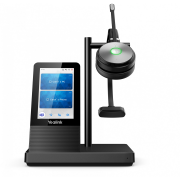 YEALINK Yealink WH66 Mono UC Sistem personal de conferințe audio Fără fir Bandă de fixare pe cap Birou/Call center USB Tip-A Bluetooth Stand de încărcare Negru (1308007)