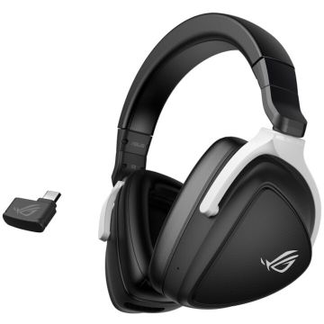 Asus Casti gaming Asus ROG Delta S, bluetooth, AI noise cancelation, multiplatform, negru