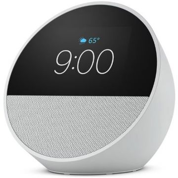 Boxa Inteligenta Echo Spot 2024 Display 2.83 Wi-Fi Bluetooth Alb