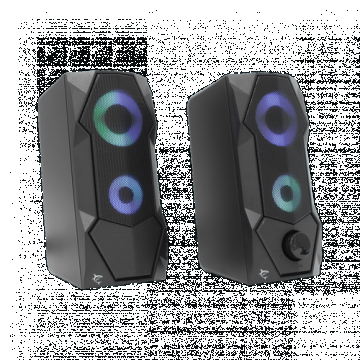 Boxe 2.0 White Shark GSP-634 FLOW, USB, Iluminare RGB, 5W RMS (Negru)