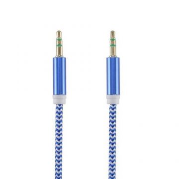 Cablu audio Tellur Basic jack 3.5mm, 1m, Albastru