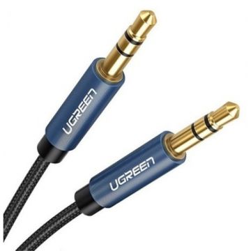 Cablu audio Ugreen AV122, Jack 3.5mm Male la Jack 3.5mm Male, 3 m, Blue