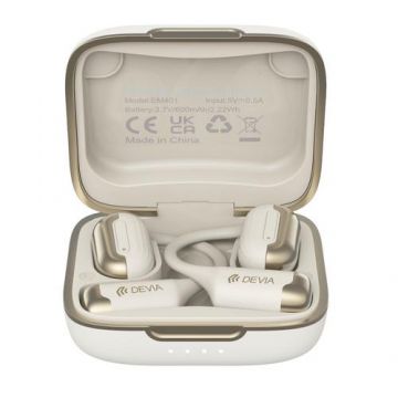 Casti Bluetooth Devia Open-Ear OWS Pro1 (Bej)