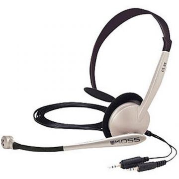 Casti CS95 BX V2 Headsets On-Ear Wired Microfon Argintiu/Negru