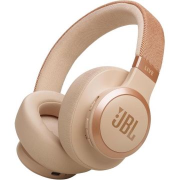 Casti Stereo Wireless On-Ear JBL Live 770NC, Bluetooth, ANC cu Smart Ambient, Microfon, Autonomie 65 ore (Auriu)