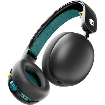 Casti Stereo Wireless SkullCandy Grom pentru copii, Bluetooth, Autonomie 45 ore, Android/iOS (Negru)