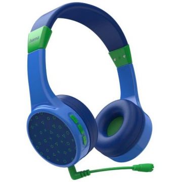 Casti Teens Guard Bluetooth Copii On-Ear Albastru