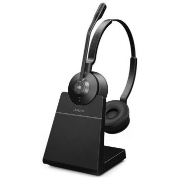 Jabra Casti Wireless Jabra Engage 55 MS Duo, USB, Microfon, Stand Negru