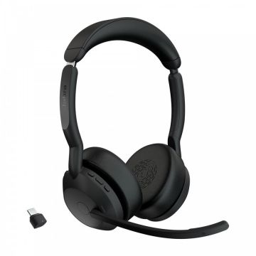 Jabra Jabra 25599-989-899 cască audio & cască cu microfon Căști Fără fir Bandă de fixare pe cap Birou/Call center Bluetooth Stand de încărcare Negru