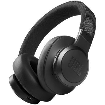 JBL Casti audio over-ear JBL Live 660NC, Noise Cancelling, Bluetooth, Asistent Vocal, Negru