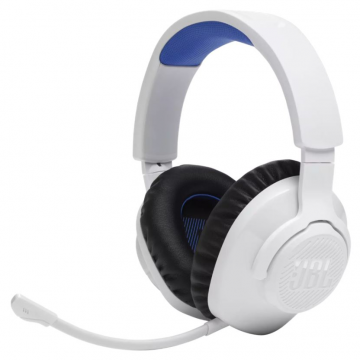 JBL Casti Gaming Wireless JBL Quantum 360P, Wireless, 22 h autonomie, alb (JBLQ360PWLWHTBLU)